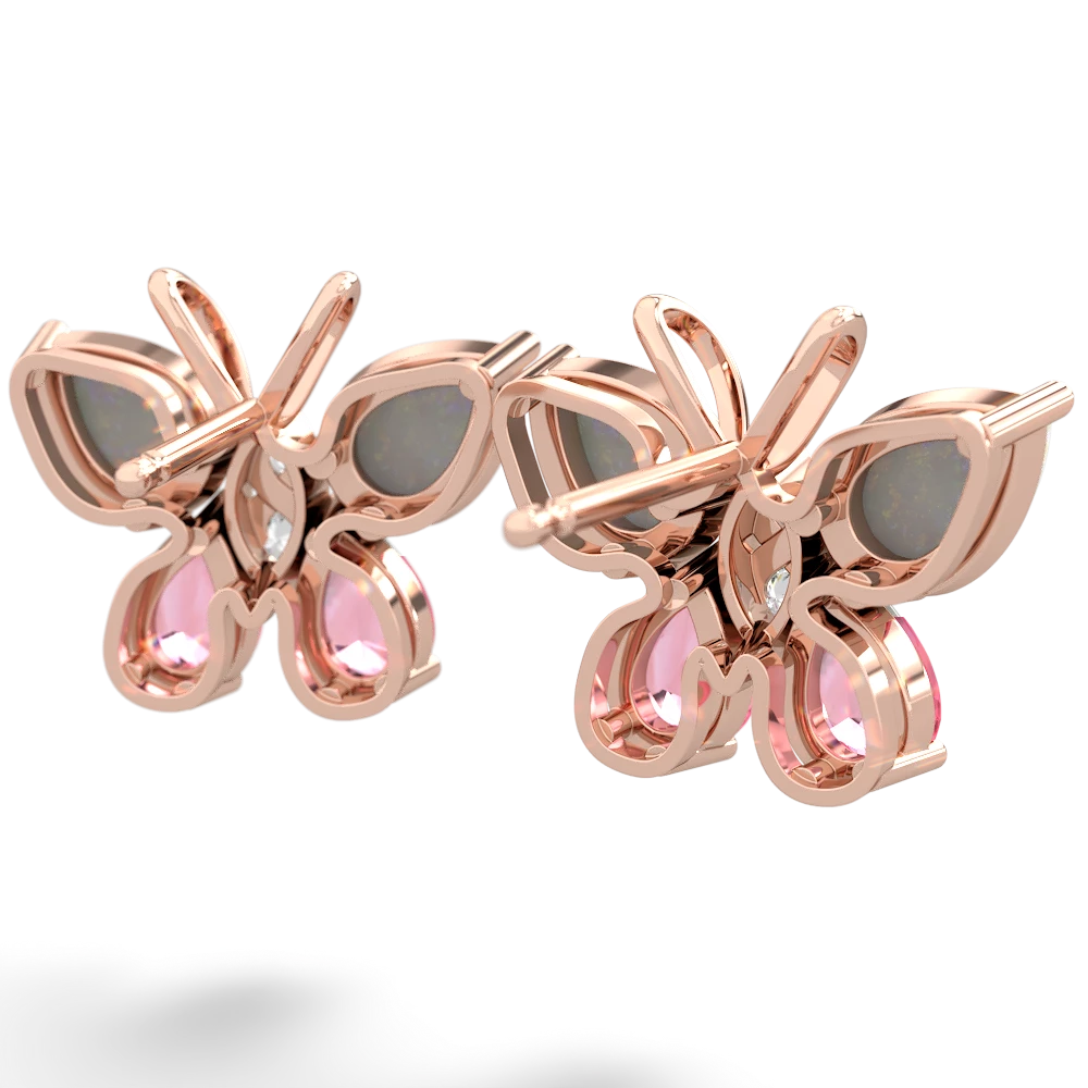 Opal Butterfly 14K Rose Gold earrings E2215