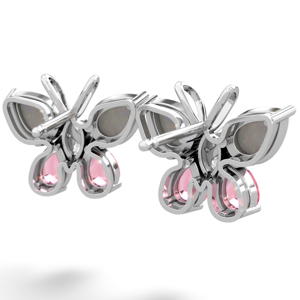 Opal Butterfly 14K White Gold earrings E2215