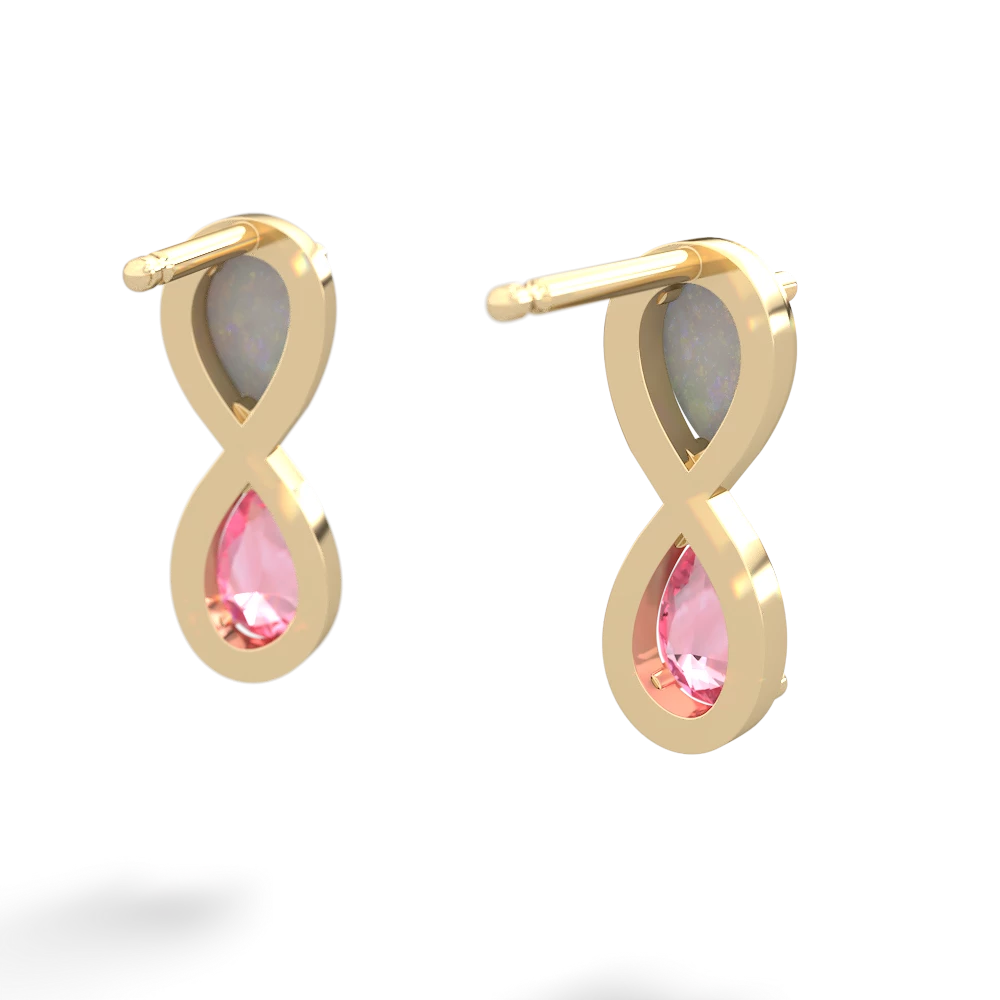 Opal Infinity 14K Yellow Gold earrings E5050