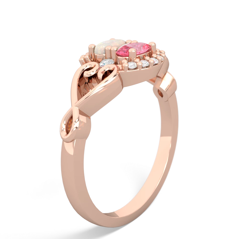 Opal Love Nest 14K Rose Gold ring R5860