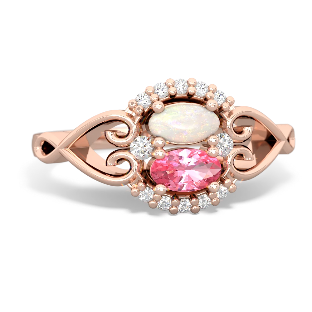 Opal Love Nest 14K Rose Gold ring R5860