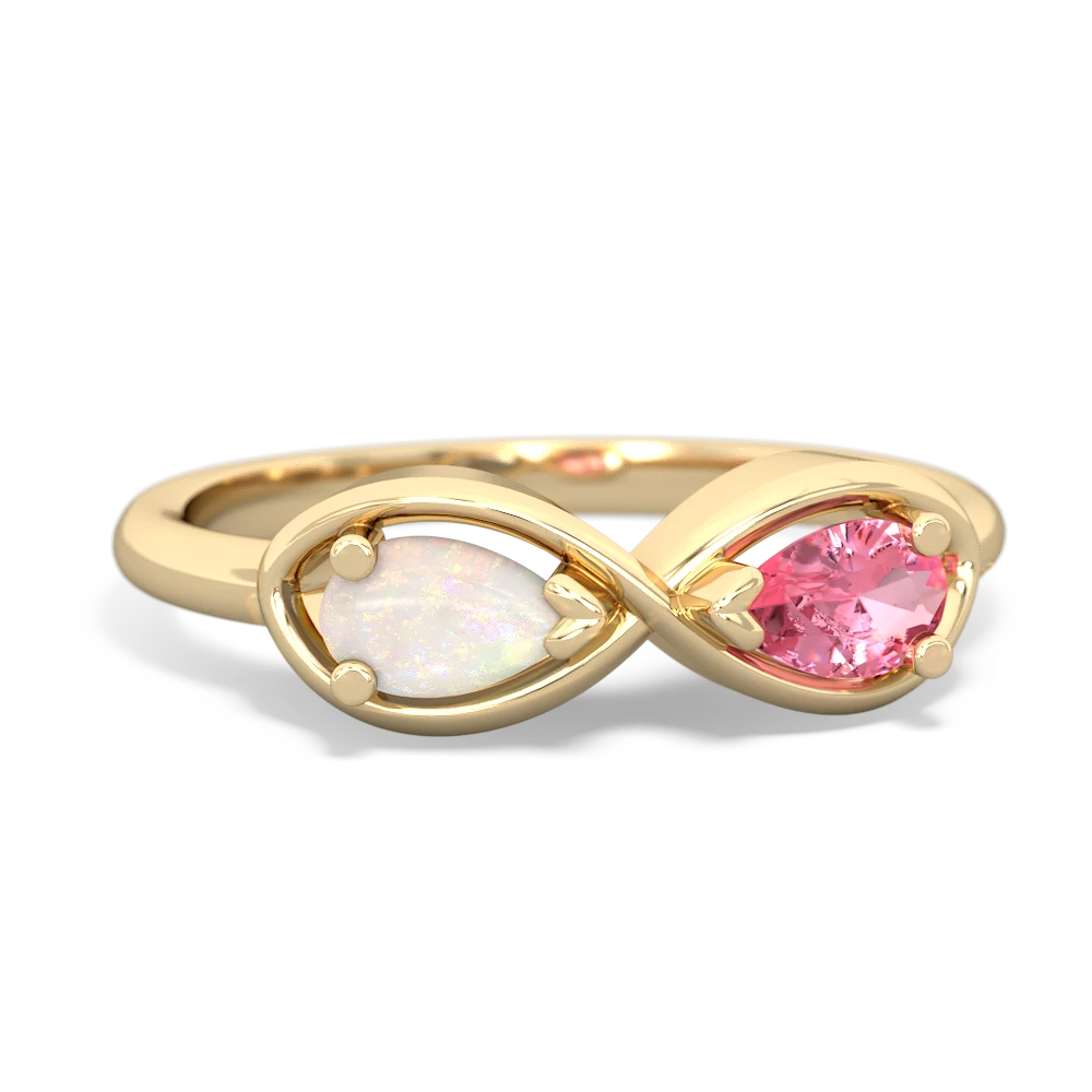 Opal Infinity 14K Yellow Gold ring R5050