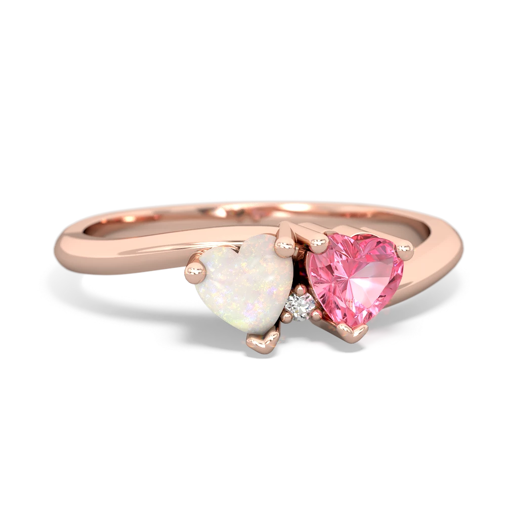 Opal Sweethearts 14K Rose Gold ring R5260