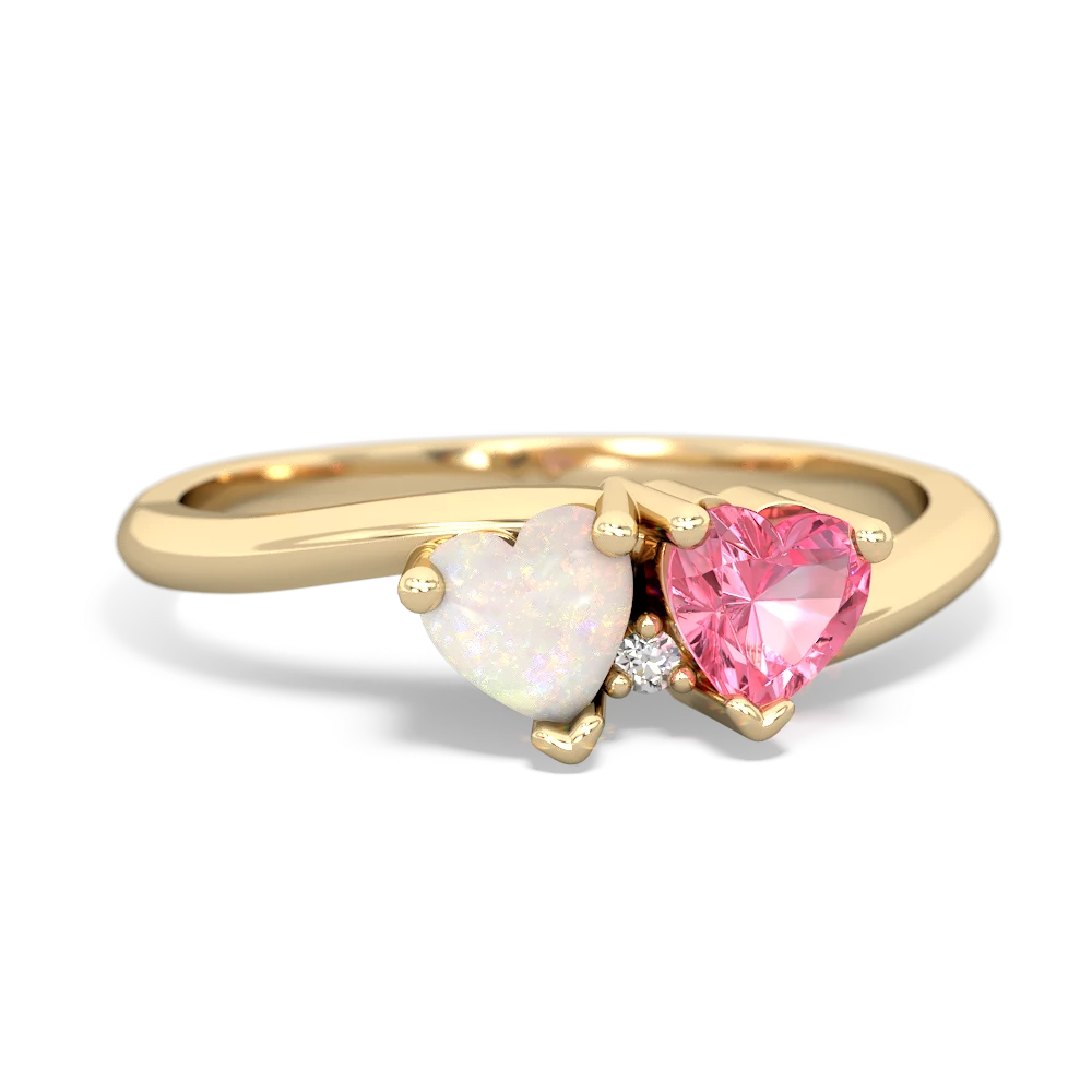 Opal Sweethearts 14K Yellow Gold ring R5260