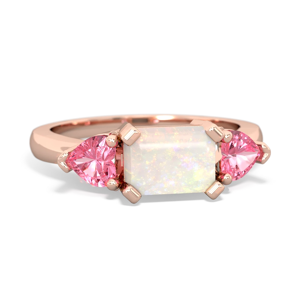 Opal Three Stone 14K Rose Gold ring R5235