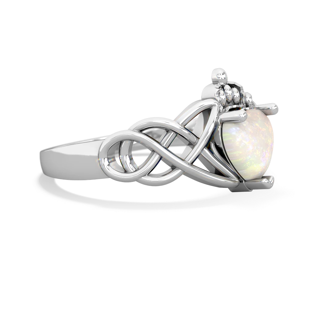 Opal claddagh on sale engagement ring
