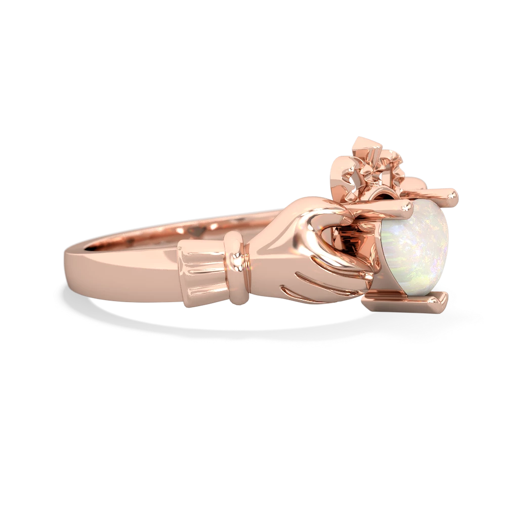 Opal Claddagh 14K Rose Gold ring R2370