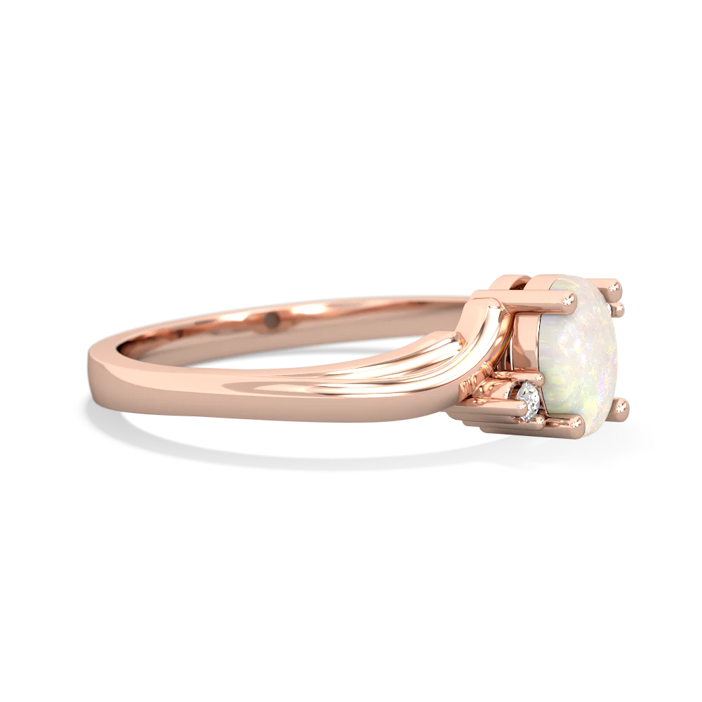 Opal Elegant Swirl 14K Rose Gold ring R2173