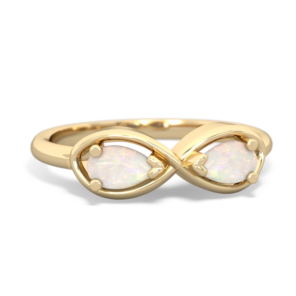 Opal Infinity 14K Yellow Gold ring R5050