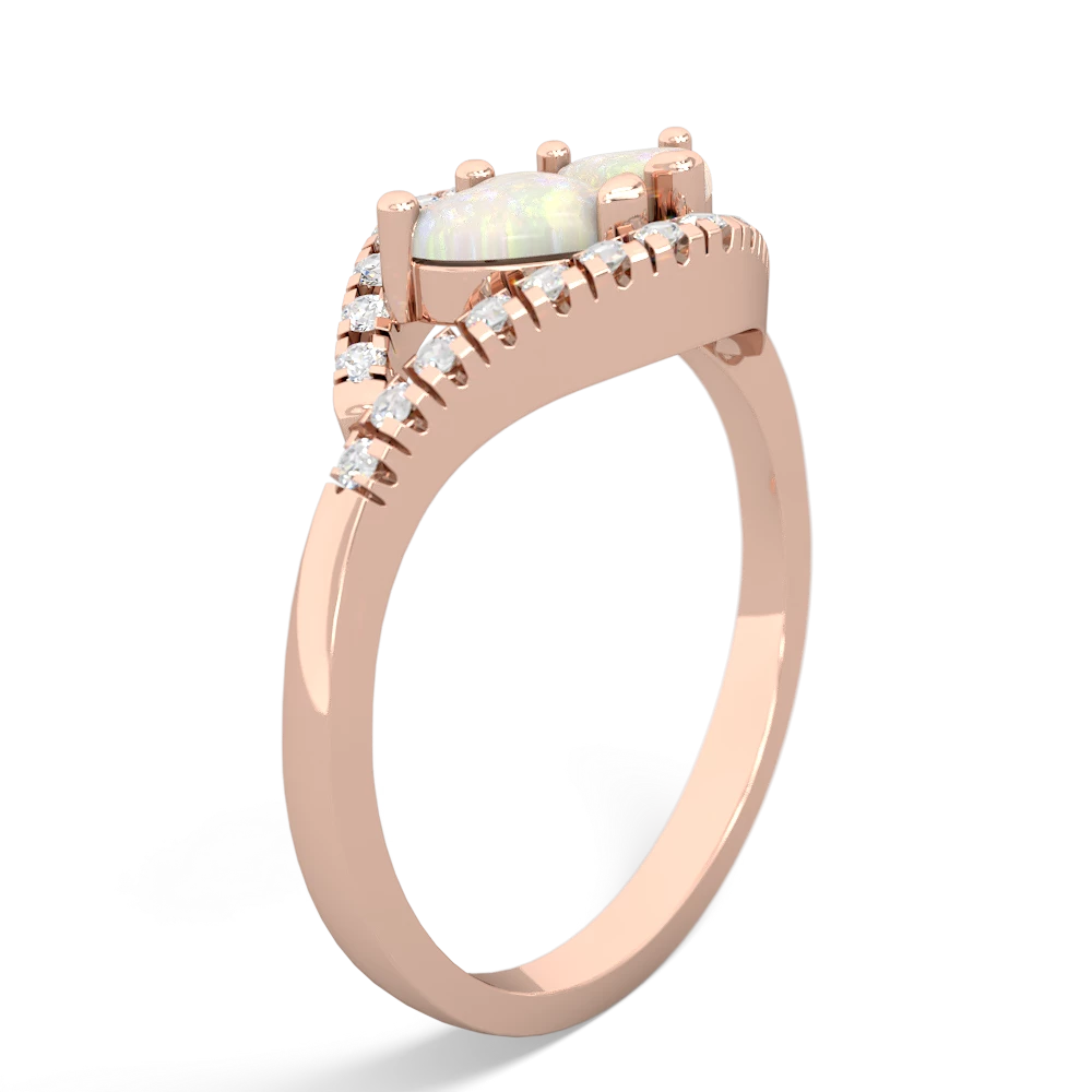 Opal Mother And Child 14K Rose Gold ring R3010