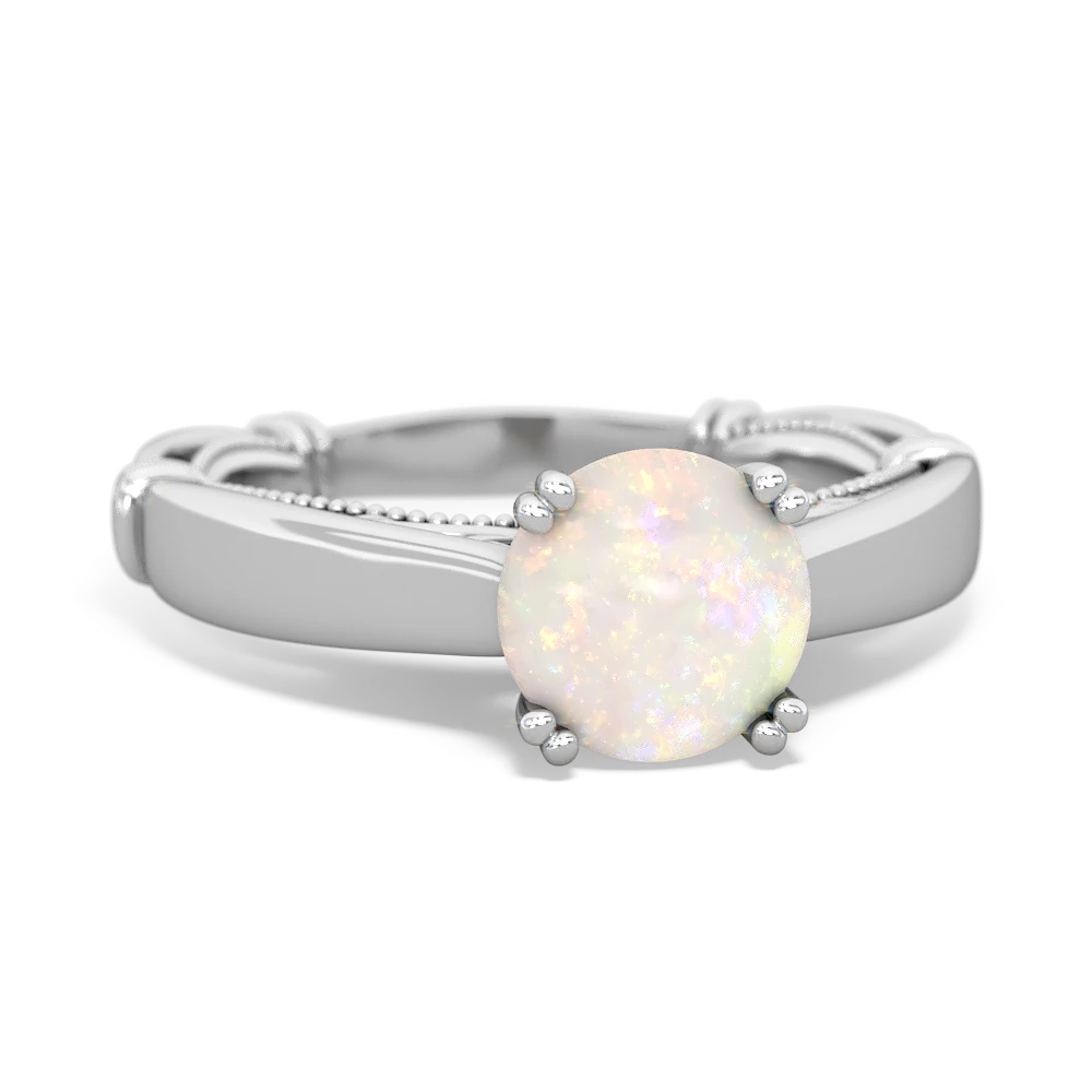 Opal Renaissance 14K White Gold ring R27806RD