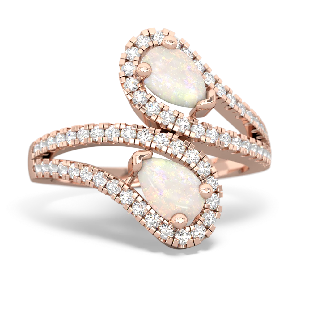 Opal Diamond Dazzler 14K Rose Gold ring R3000