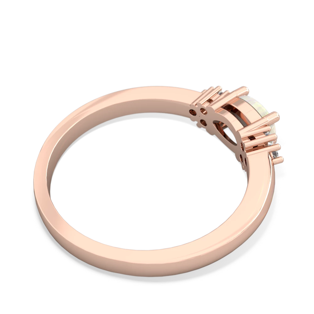 Opal Simply Elegant East-West 14K Rose Gold ring R2480