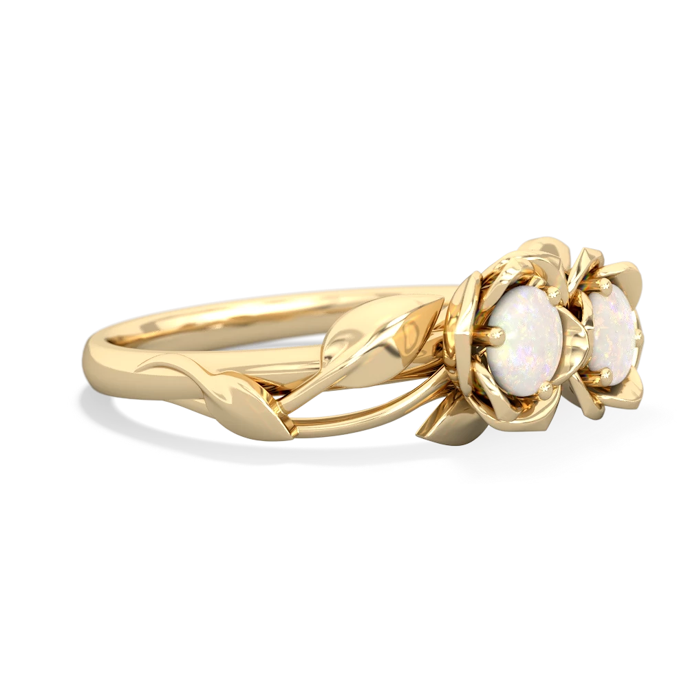 Opal Rose Garden 14K Yellow Gold ring R5510