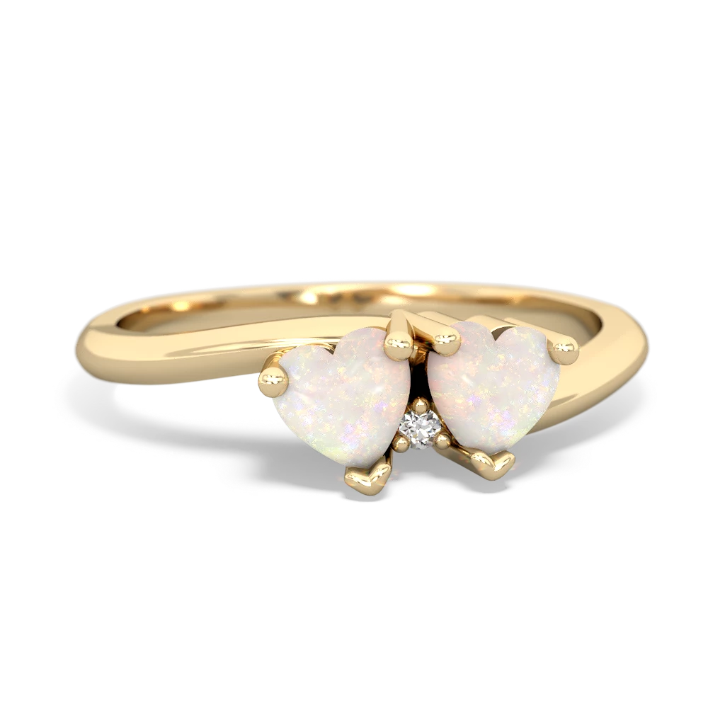 Opal Sweethearts 14K Yellow Gold ring R5260