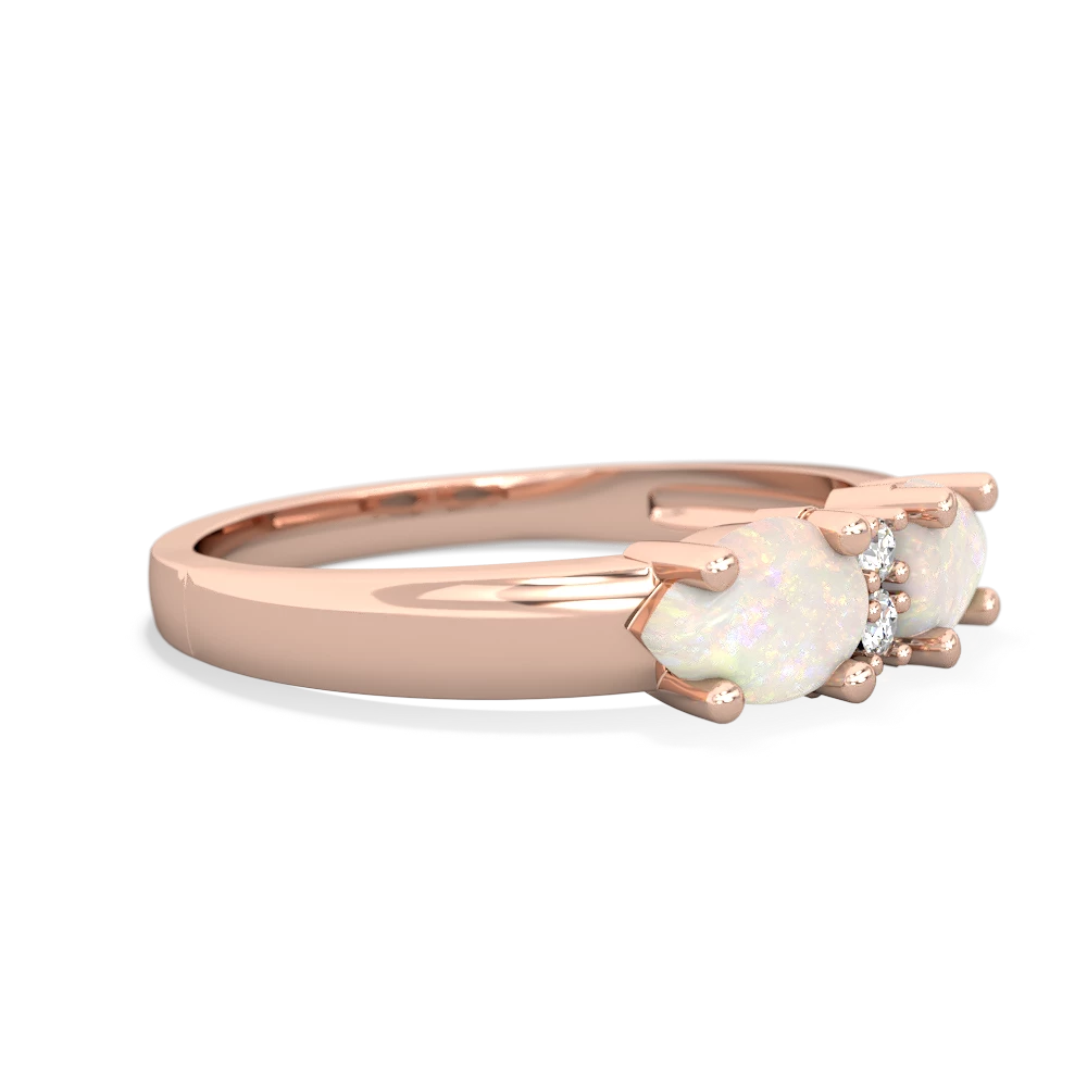 Opal Pear Bowtie 14K Rose Gold ring R0865