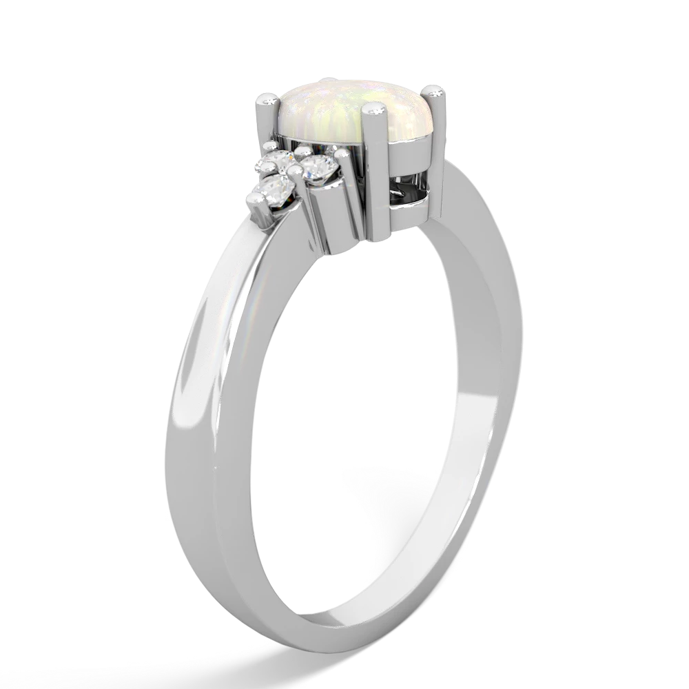 Opal Simply Elegant 14K White Gold ring R2113