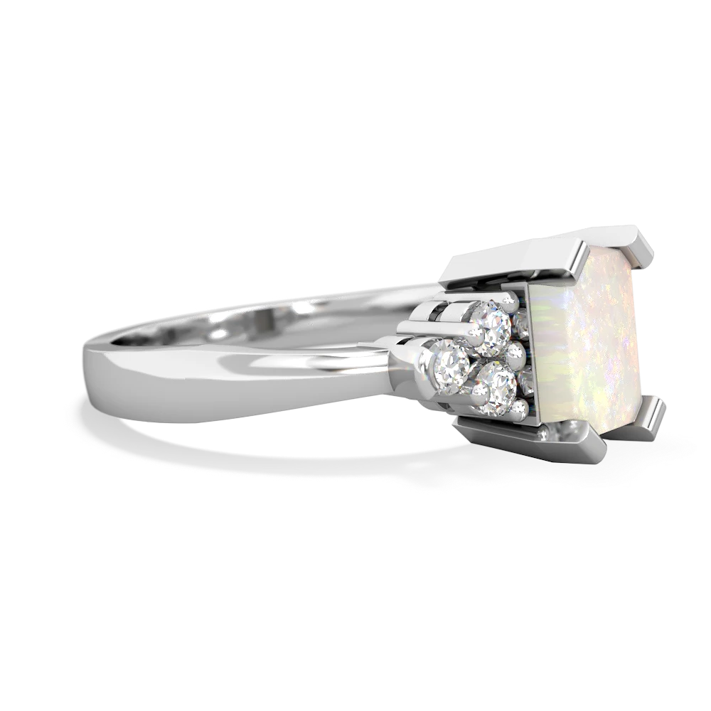 Opal Timeless Classic 14K White Gold ring R2591