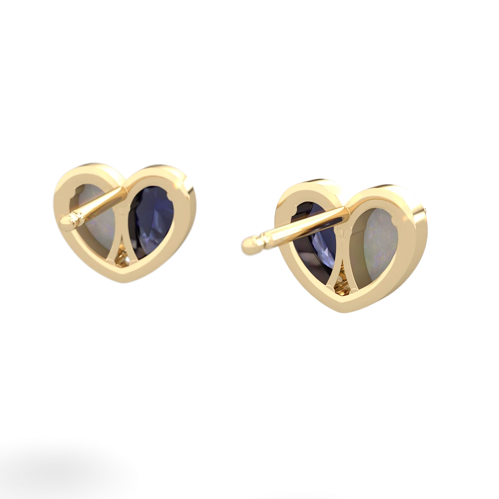 Opal 'Our Heart' 14K Yellow Gold earrings E5072