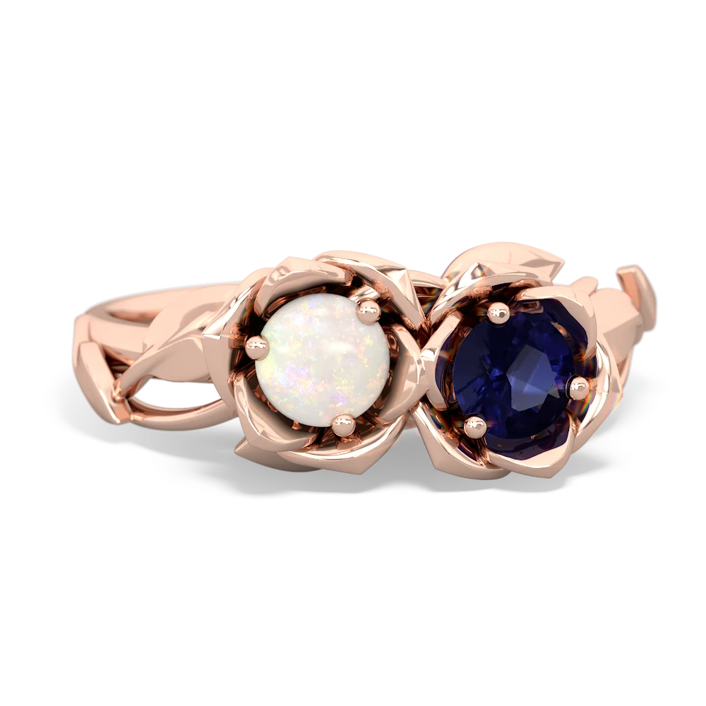 Opal Rose Garden 14K Rose Gold ring R5510