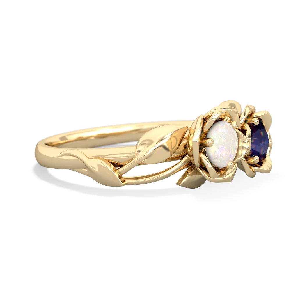 Opal Rose Garden 14K Yellow Gold ring R5510