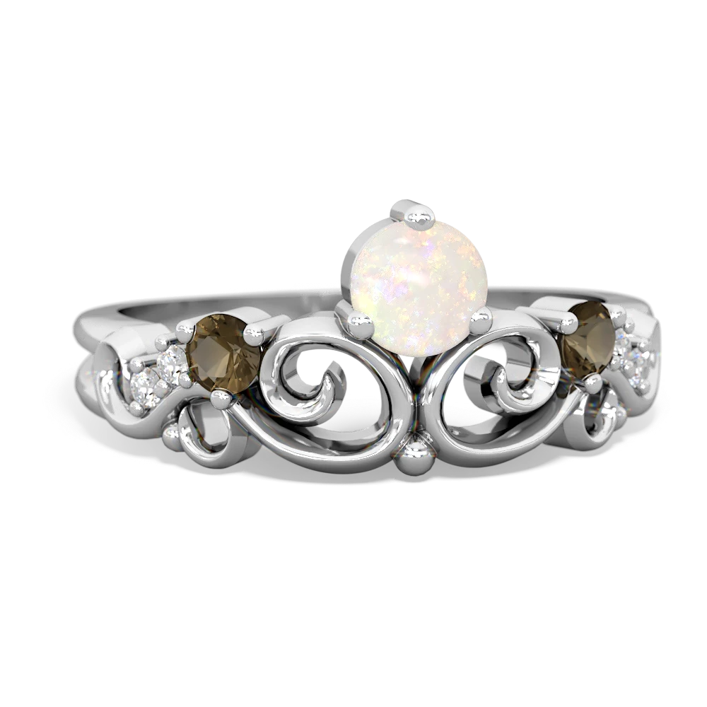 Opal Crown Keepsake 14K White Gold ring R5740