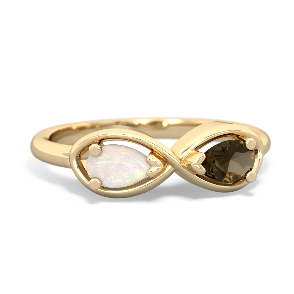 Opal Infinity 14K Yellow Gold ring R5050