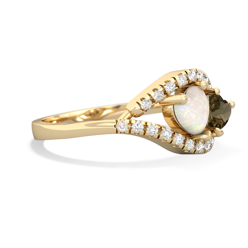 Opal Mother And Child 14K Yellow Gold ring R3010