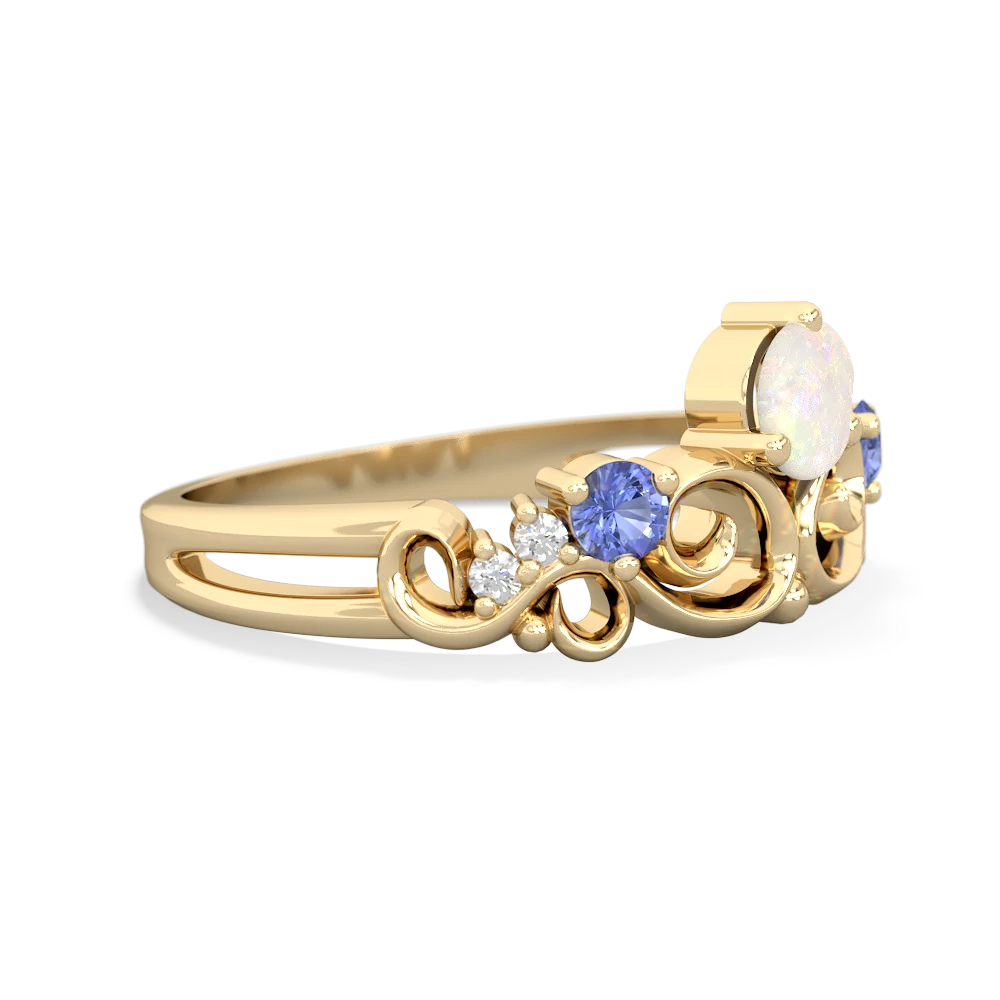 Opal Crown Keepsake 14K Yellow Gold ring R5740