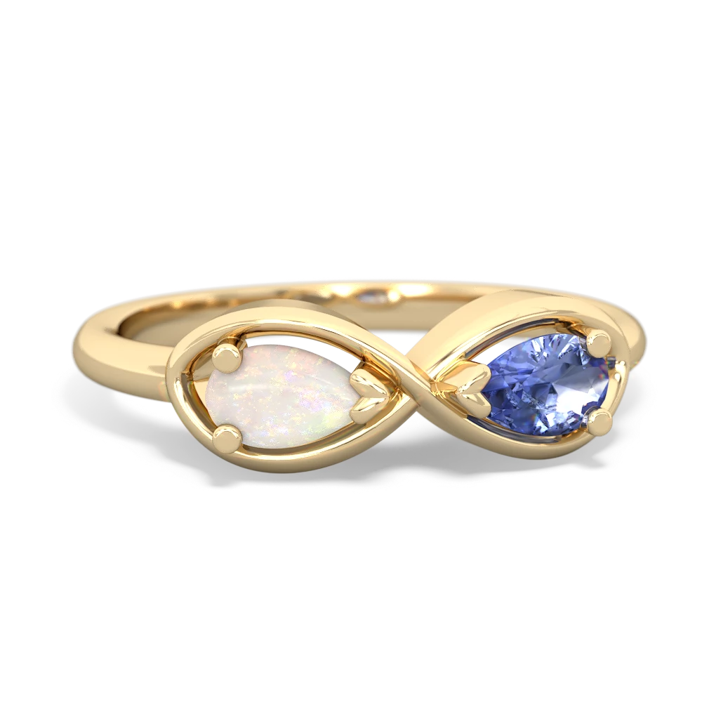 Opal Infinity 14K Yellow Gold ring R5050