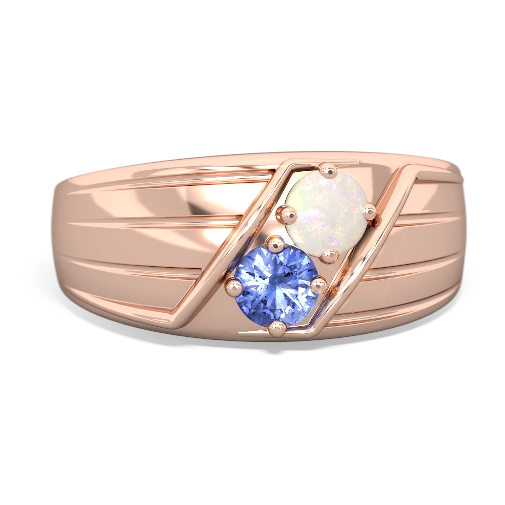 Opal Men's Streamline 14K Rose Gold ring R0460