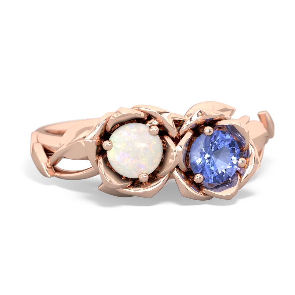 Opal Rose Garden 14K Rose Gold ring R5510