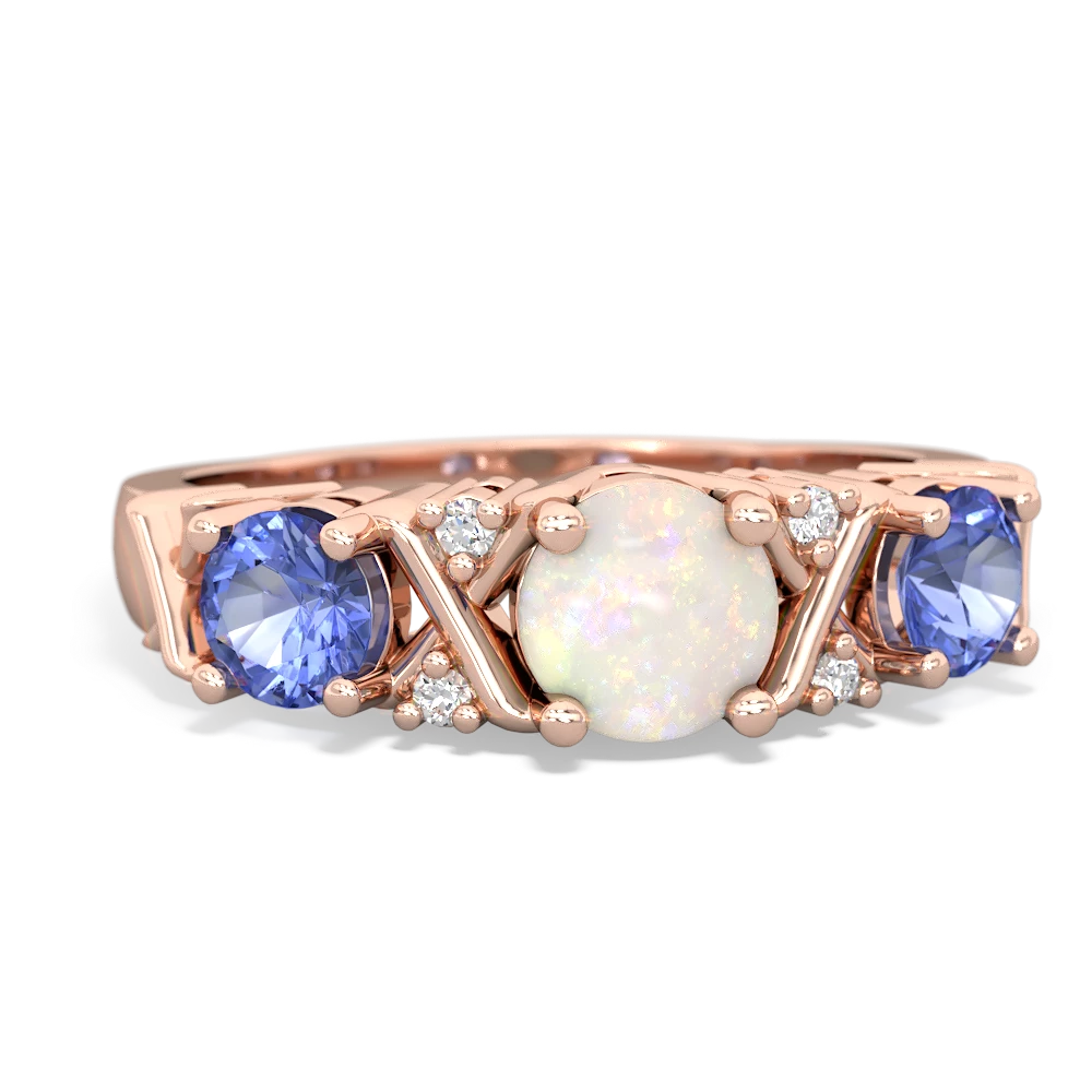 Opal Hugs And Kisses 14K Rose Gold ring R5016