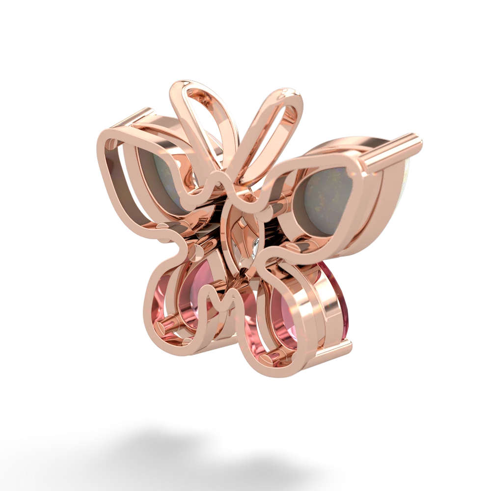 Opal Butterfly 14K Rose Gold pendant P2215