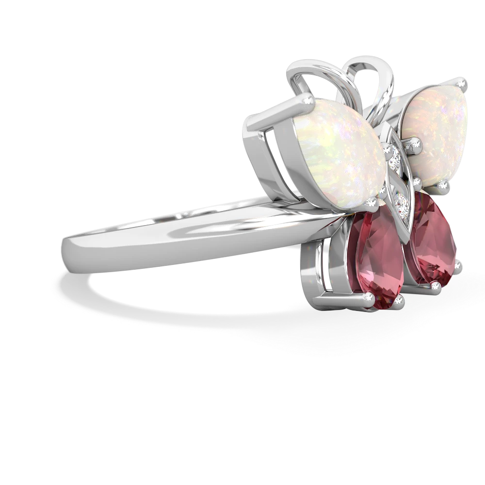 Opal Butterfly 14K White Gold ring R2215