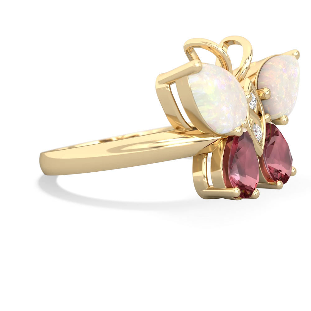 Opal Butterfly 14K Yellow Gold ring R2215