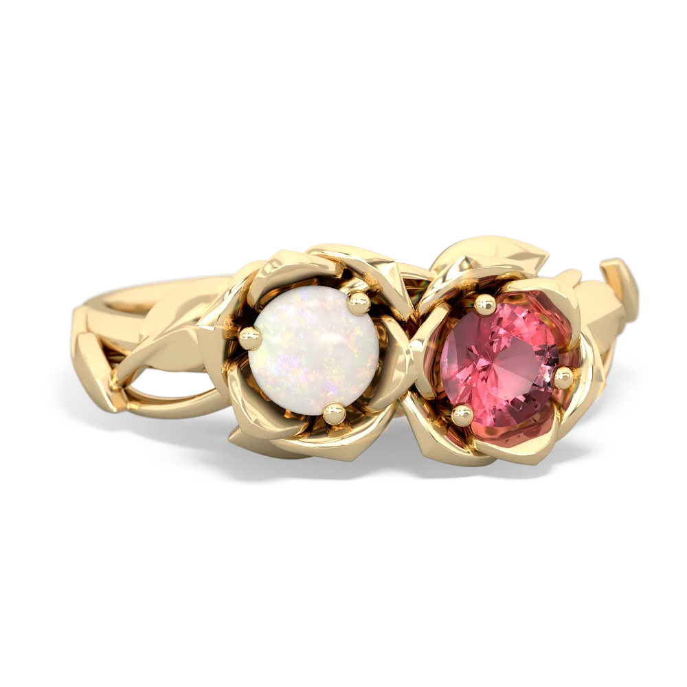 Opal Rose Garden 14K Yellow Gold ring R5510