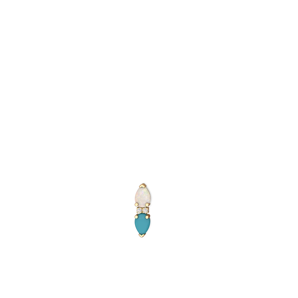 Opal Bowtie Drop 14K Yellow Gold earrings E0865