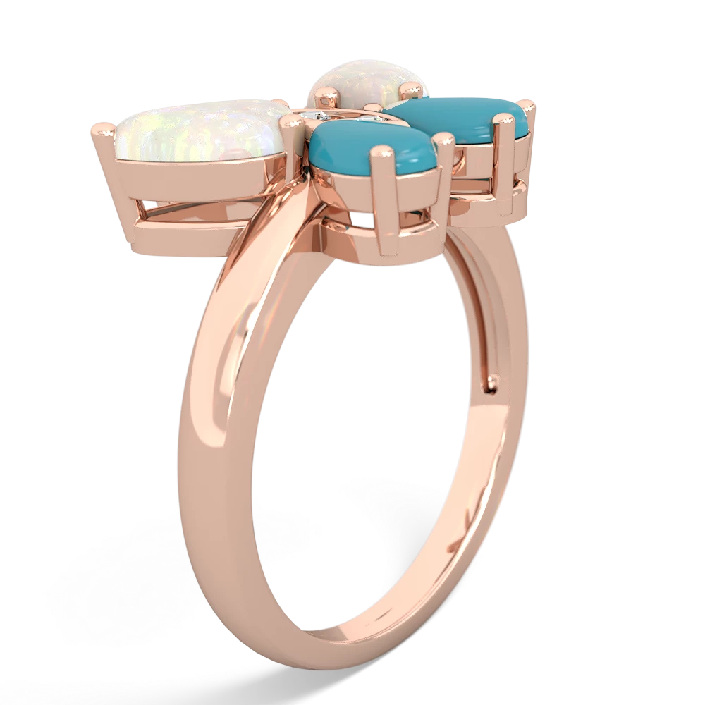 Opal Butterfly 14K Rose Gold ring R2215