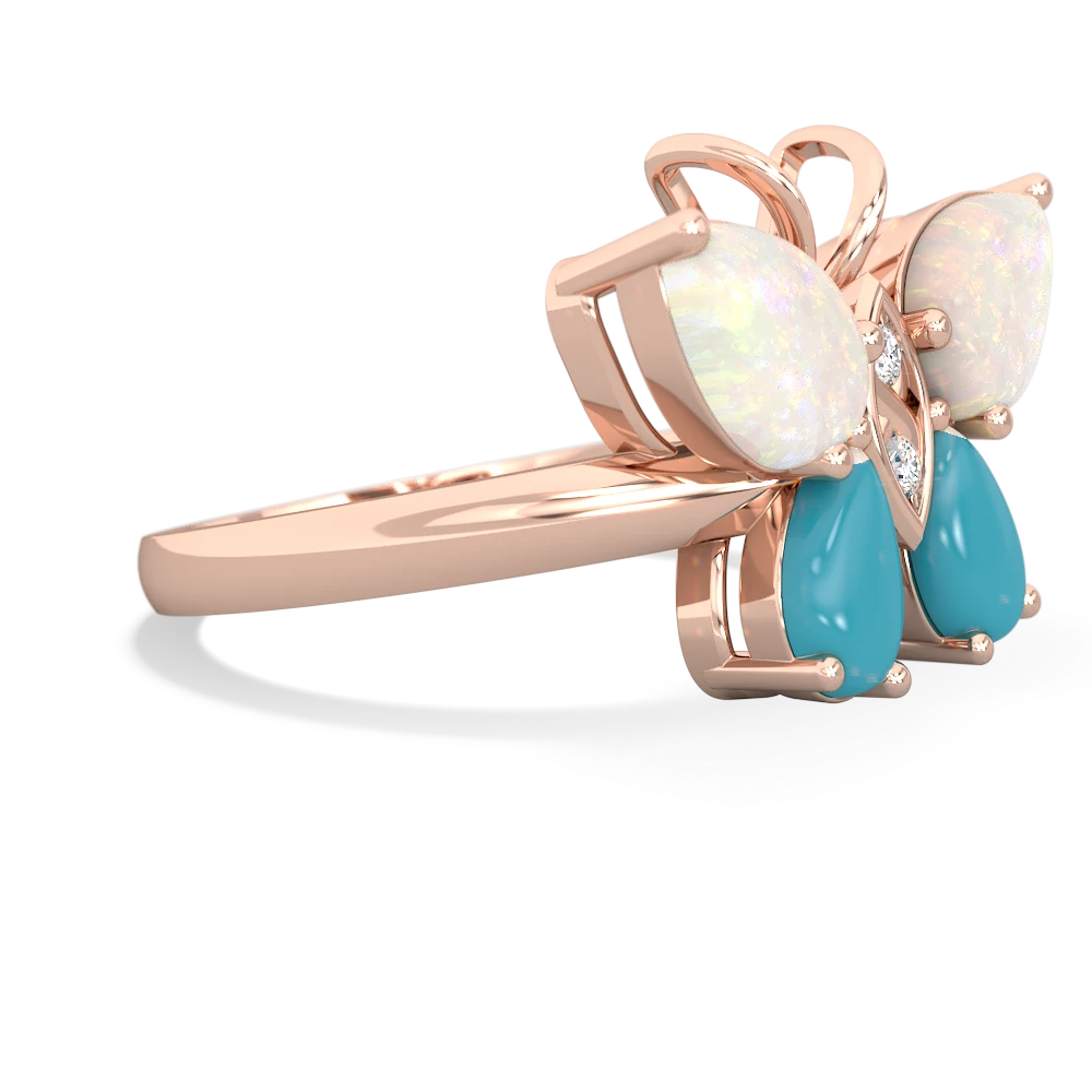 Opal Butterfly 14K Rose Gold ring R2215