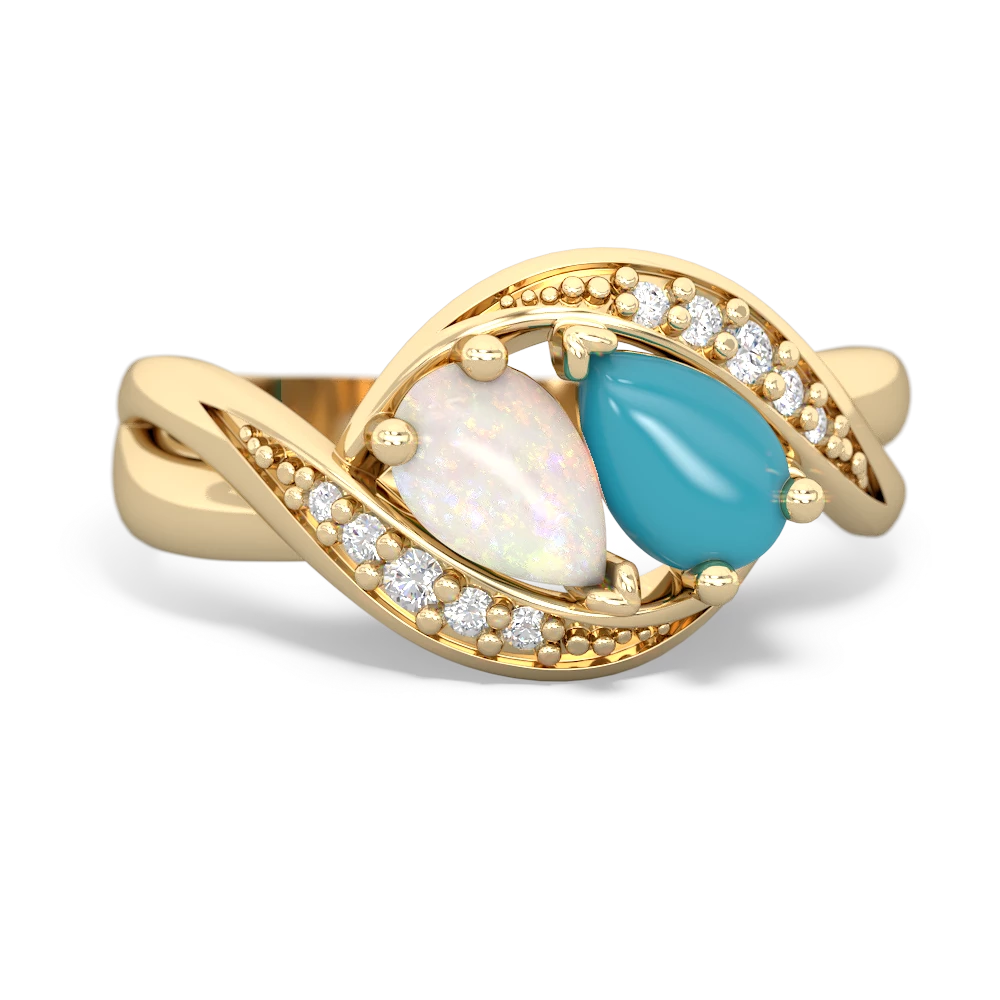 Opal Summer Winds 14K Yellow Gold ring R5342