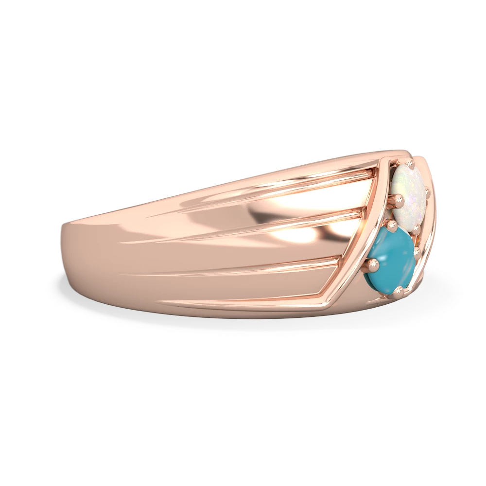 Opal Men's Streamline 14K Rose Gold ring R0460