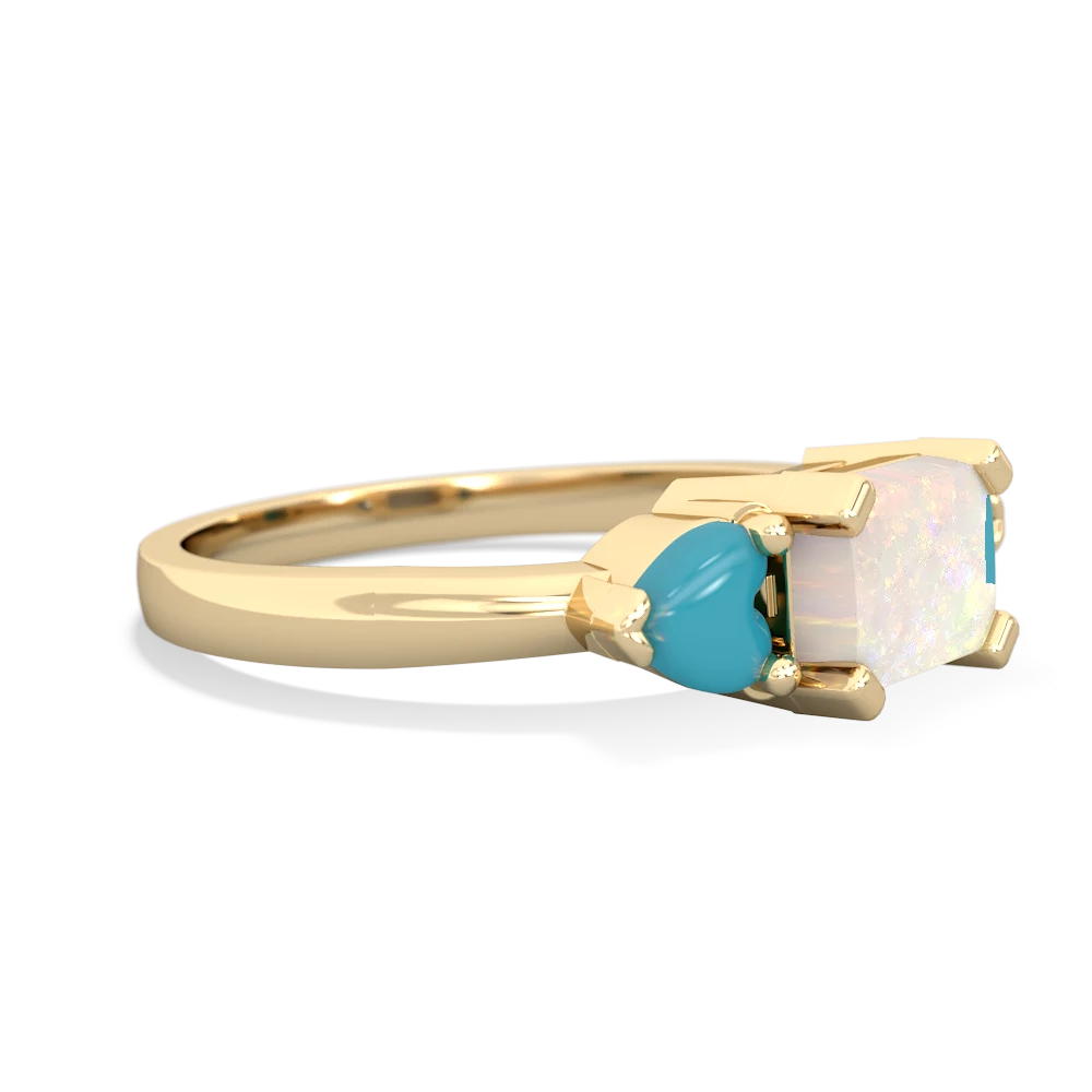 Opal Three Stone 14K Yellow Gold ring R5235