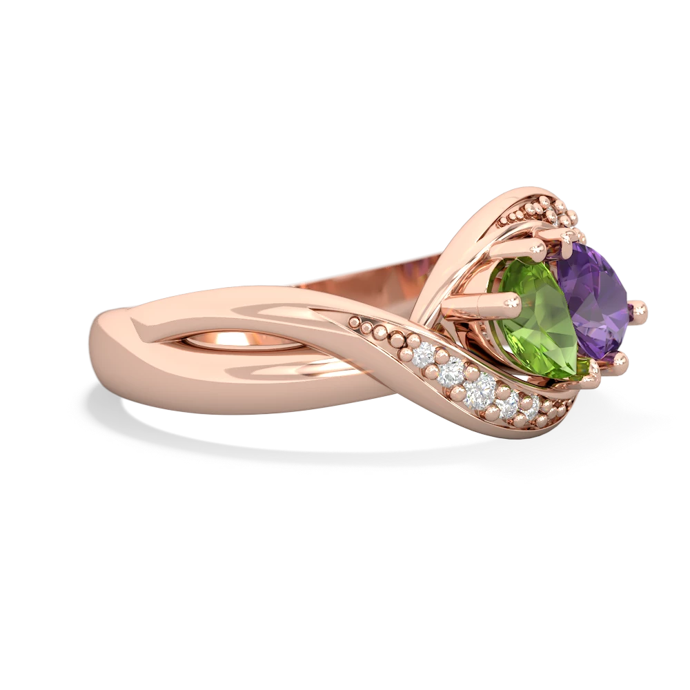 Peridot Summer Winds 14K Rose Gold ring R5342