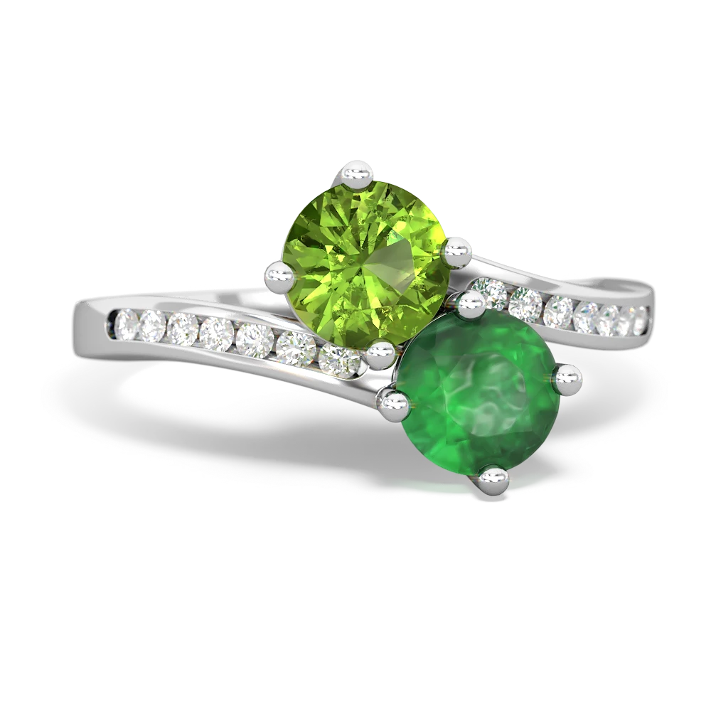 Rhombus Cut Peridot stones Ring - STUDIO DUSA