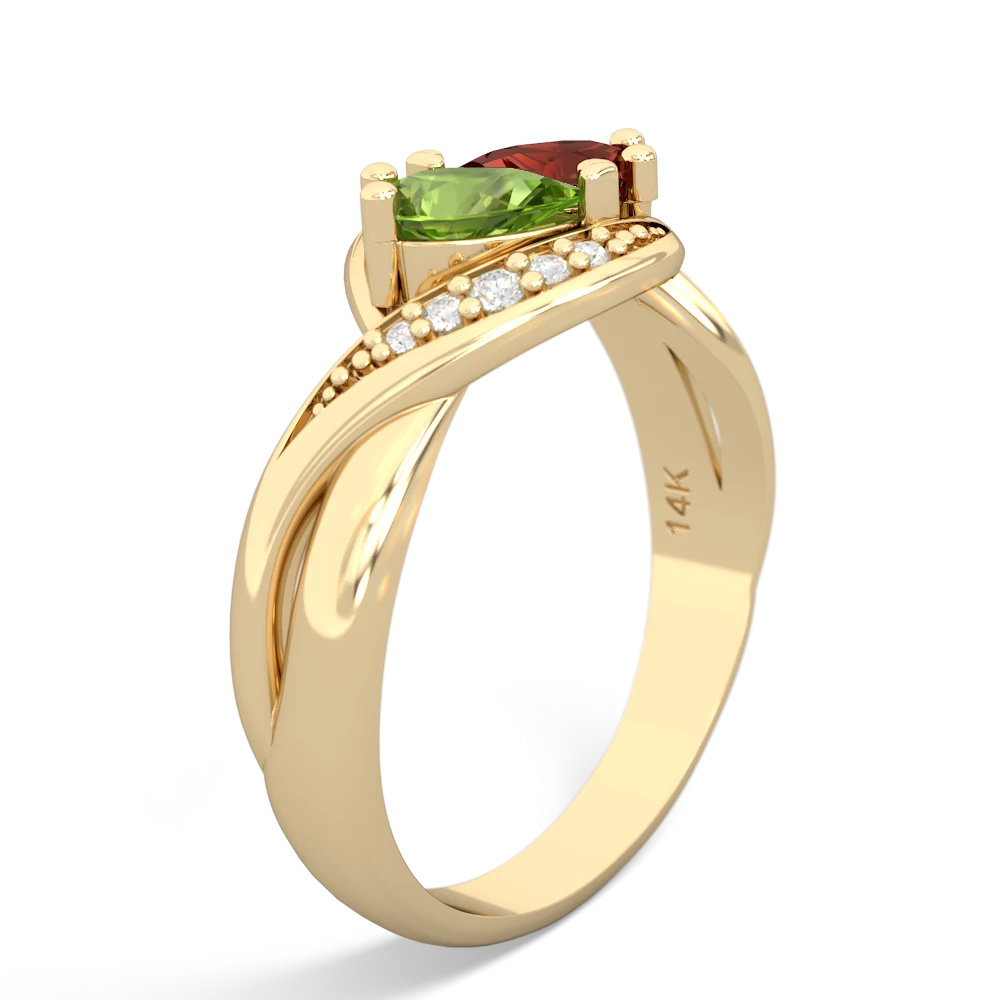 Peridot Summer Winds 14K Yellow Gold ring R5342