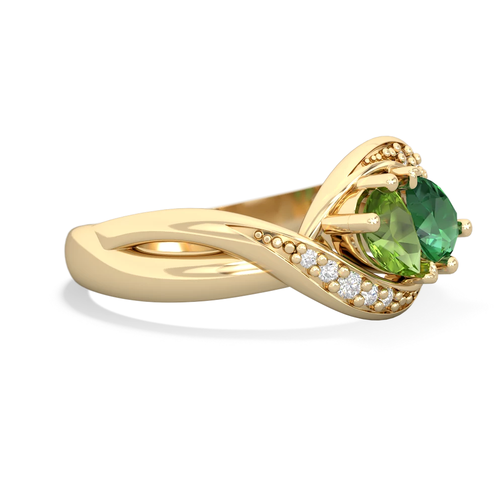 Peridot Summer Winds 14K Yellow Gold ring R5342