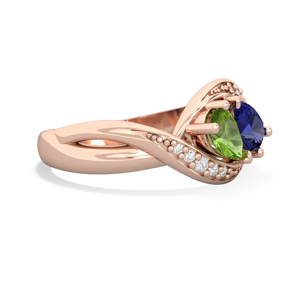 Peridot Summer Winds 14K Rose Gold ring R5342