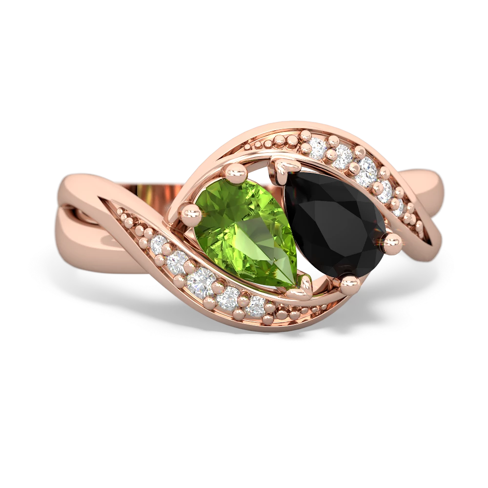 Peridot Summer Winds 14K Rose Gold ring R5342