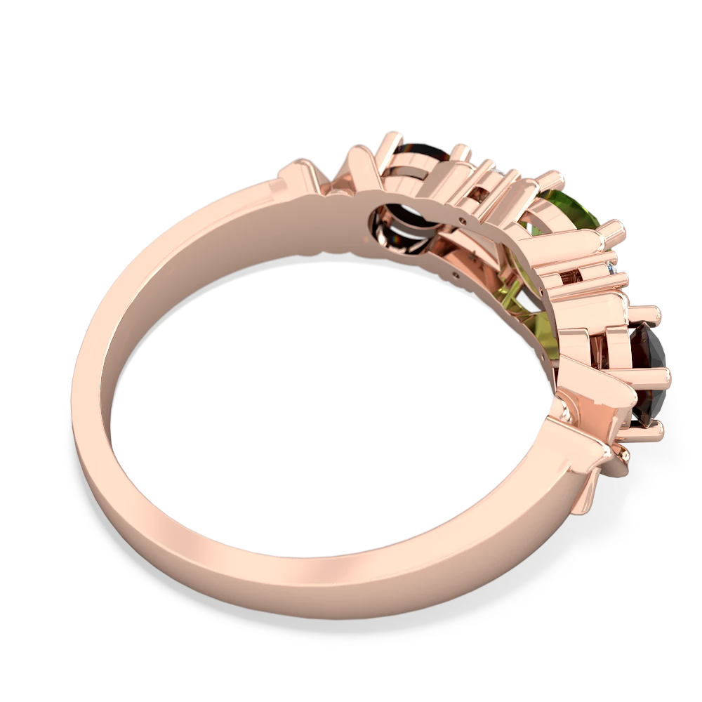 Peridot Hugs And Kisses 14K Rose Gold ring R5016